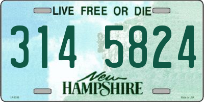 NH license plate 3145824