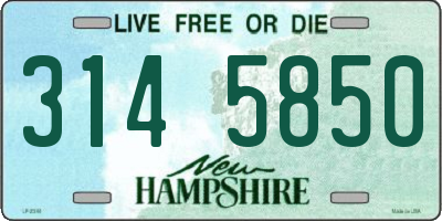 NH license plate 3145850