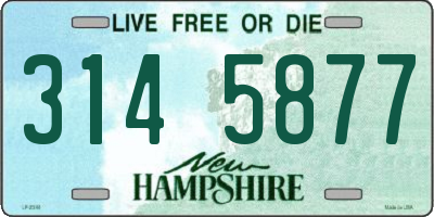 NH license plate 3145877