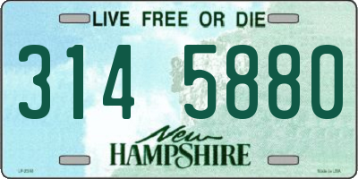 NH license plate 3145880