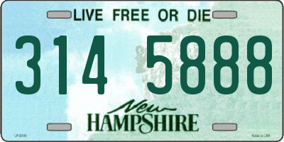 NH license plate 3145888