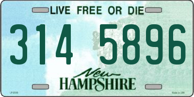 NH license plate 3145896