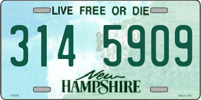NH license plate 3145909