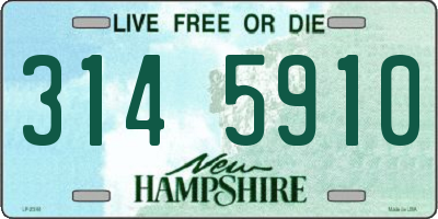 NH license plate 3145910