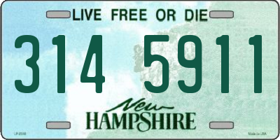 NH license plate 3145911