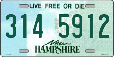 NH license plate 3145912
