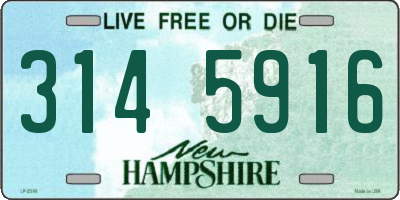 NH license plate 3145916