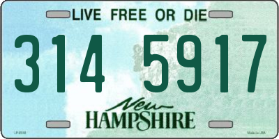 NH license plate 3145917