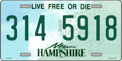 NH license plate 3145918