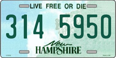 NH license plate 3145950