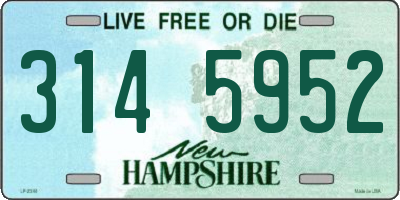 NH license plate 3145952