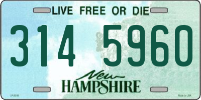 NH license plate 3145960