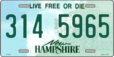 NH license plate 3145965