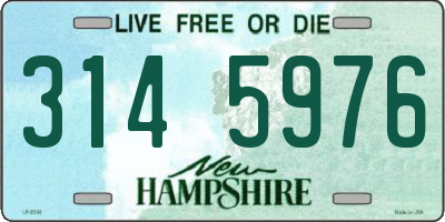 NH license plate 3145976