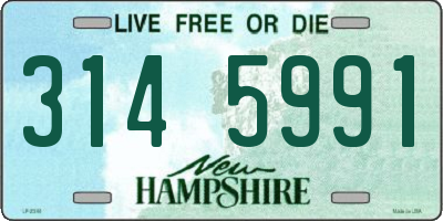 NH license plate 3145991