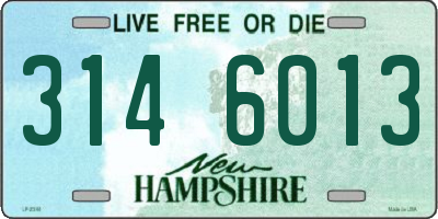 NH license plate 3146013