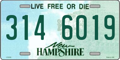 NH license plate 3146019