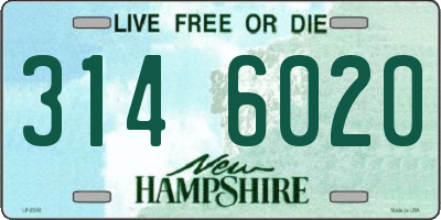NH license plate 3146020