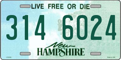 NH license plate 3146024