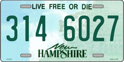 NH license plate 3146027