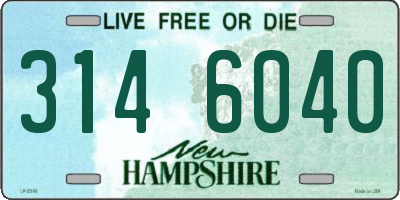 NH license plate 3146040