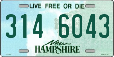 NH license plate 3146043