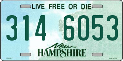 NH license plate 3146053