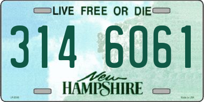 NH license plate 3146061