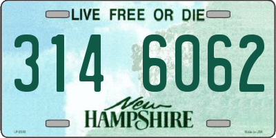NH license plate 3146062