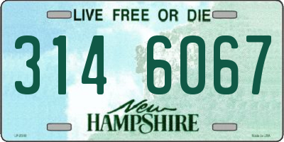 NH license plate 3146067