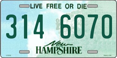 NH license plate 3146070