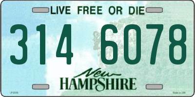 NH license plate 3146078