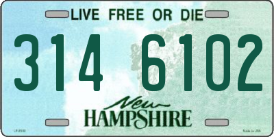NH license plate 3146102