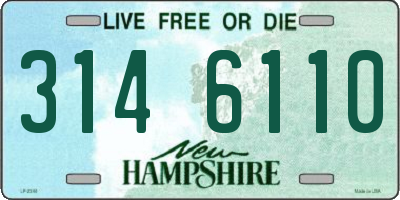 NH license plate 3146110