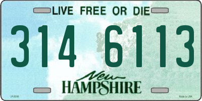 NH license plate 3146113