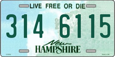 NH license plate 3146115
