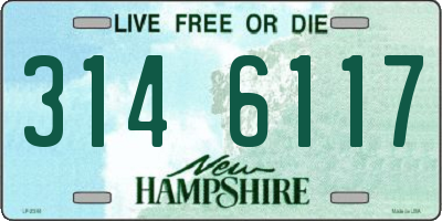 NH license plate 3146117