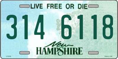 NH license plate 3146118