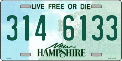 NH license plate 3146133