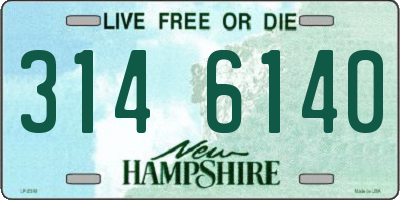NH license plate 3146140