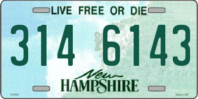 NH license plate 3146143