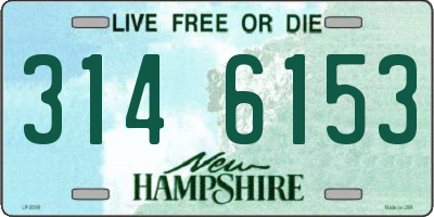 NH license plate 3146153