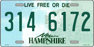 NH license plate 3146172