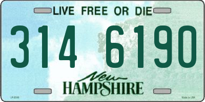 NH license plate 3146190