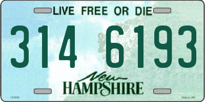 NH license plate 3146193