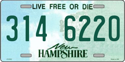 NH license plate 3146220