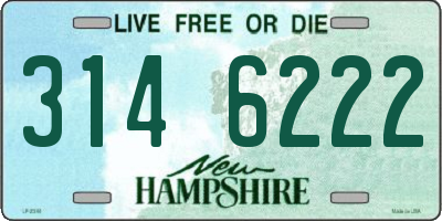 NH license plate 3146222