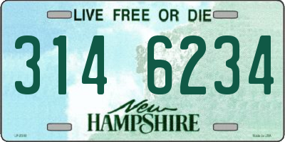 NH license plate 3146234