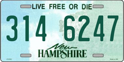 NH license plate 3146247