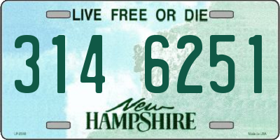 NH license plate 3146251